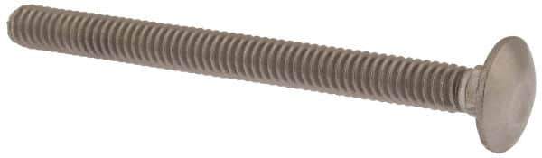 Value Collection - 1/4-20 UNC 3" Length Under Head, Standard Square Neck, Carriage Bolt - 18-8 Stainless Steel, Uncoated - All Tool & Supply