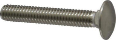 Value Collection - 5/16-18 UNC 2" Length Under Head, Standard Square Neck, Carriage Bolt - 18-8 Stainless Steel, Uncoated - All Tool & Supply