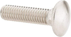 Value Collection - 3/8-16 UNC 1-1/2" Length Under Head, Standard Square Neck, Carriage Bolt - 18-8 Stainless Steel, Uncoated - All Tool & Supply