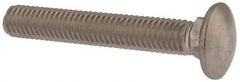 Value Collection - 3/8-16 UNC 2-1/2" Length Under Head, Standard Square Neck, Carriage Bolt - 18-8 Stainless Steel, Uncoated - All Tool & Supply