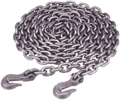 Peerless Chain - 16 Ft. Long, 5400 Lbs. Load Capacity, Carbon Steel Tie Down Chain - 4 Grade, 1.33 Inch Inside Long x 0.569 Inch Inside Wide - All Tool & Supply