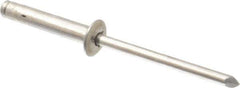 RivetKing - Dome Head Aluminum Tri Folding Blind Rivet - Aluminum Mandrel, 0.157" to 0.472" Grip, 0.386" Head Diam, 0.196" to 0.209" Hole Diam, 1.07" Length Under Head, 3/16" Body Diam - All Tool & Supply