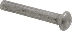 RivetKing - 1/8" Body Diam, Round Uncoated Steel Solid Rivet - 3/4" Length Under Head - All Tool & Supply