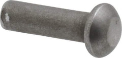 RivetKing - 3/16" Body Diam, Round Steel Solid Rivet - 5/8" Length Under Head - All Tool & Supply