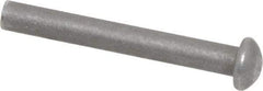 RivetKing - 3/16" Body Diam, Round Steel Solid Rivet - 1-1/2" Length Under Head - All Tool & Supply