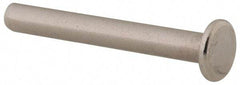 RivetKing - 1/8" Body Diam, Flat Uncoated Stainless Steel Solid Rivet - 1" Length Under Head, Grade 18-8 - All Tool & Supply