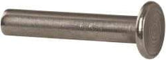 RivetKing - 3/16" Body Diam, Round Uncoated Stainless Steel Solid Rivet - 1" Length Under Head, Grade 18-8 - All Tool & Supply