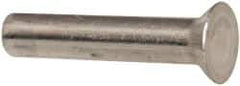 RivetKing - 1/8" Body Diam, Countersunk Aluminum Solid Rivet - 5/8" Length Under Head, Grade 1100F, 78° Countersunk Head Angle - All Tool & Supply