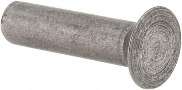 RivetKing - 3/16" Body Diam, Countersunk Steel Solid Rivet - 3/4" Length Under Head, 90° Countersunk Head Angle - All Tool & Supply