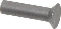 RivetKing - 1/4" Body Diam, Countersunk Uncoated Steel Solid Rivet - 1" Length Under Head, 90° Countersunk Head Angle - All Tool & Supply