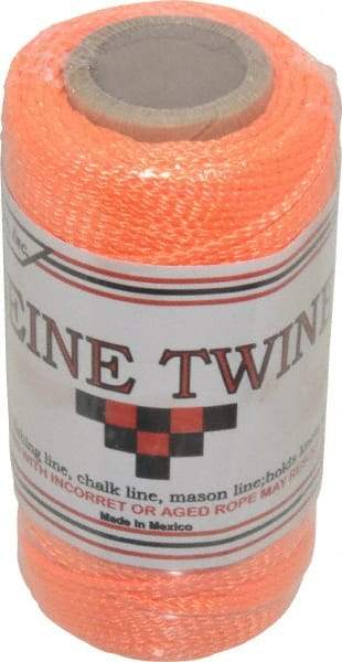 Value Collection - Nylon Braided Twine - 110 Lbs. Breaking Strength, Orange - All Tool & Supply