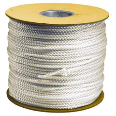 Value Collection - 100' Max Length Polyester Solid Braid Rope - 1/8" Diam, 49 Lb Capacity - All Tool & Supply