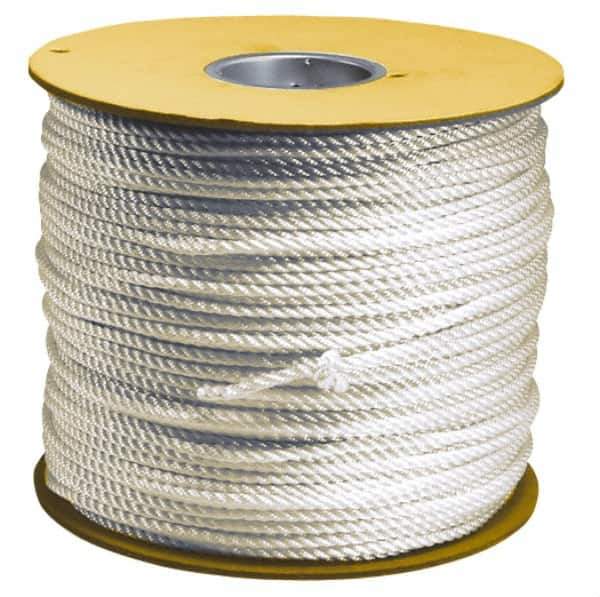 Value Collection - 50' Max Length Nylon Solid Braid Rope - 1/2" Diam, 484 Lb Capacity - All Tool & Supply