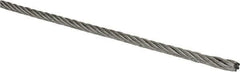 Lift-All - 5/32 Inch Diameter Aircraft Cable Wire - 2,800 Lbs. Breaking Strength, 7 x 19 Strand Core - All Tool & Supply