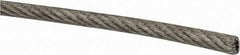 Value Collection - 1/8" x 3/32" Diam, Coated Aircraft Cable Wire - 920 Lb Breaking Strength, 7 x 7 Strand Core, Nylon Coating - All Tool & Supply