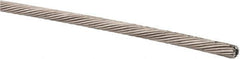 Value Collection - 3/32 Inch Diameter Stainless Steel Wire Rope - 1,200 Lbs. Breaking Strength, Material Grade 304, 1 x 19 Single Strand - All Tool & Supply