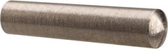 Value Collection - Size 4/0, 0.0986" Small End Diam, 0.109" Large End Diam, Passivated Stainless Steel Taper Pin - Grade 303, 18-8, 1/2" OAL, 1/2 Pin Length - All Tool & Supply