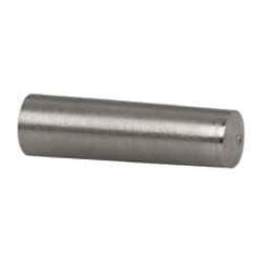 Value Collection - Size 3, 0.2034" Small End Diam, 0.219" Large End Diam, Passivated Stainless Steel Taper Pin - Grade 303, 18-8, 3/4" OAL, 3/4 Pin Length - All Tool & Supply