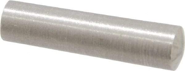 Value Collection - Size 4, 0.2292" Small End Diam, 0.25" Large End Diam, Passivated Stainless Steel Taper Pin - Grade 303, 18-8, 1" OAL, 1 Pin Length - All Tool & Supply