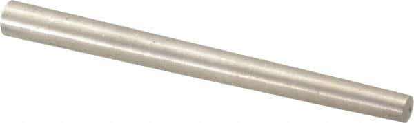 Value Collection - Size 6, 0.2578" Small End Diam, 0.341" Large End Diam, Passivated Stainless Steel Taper Pin - Grade 303, 18-8, 4" OAL, 4 Pin Length - All Tool & Supply