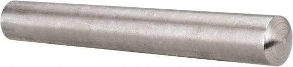 Value Collection - Size 9, 0.5078" Small End Diam, 0.591" Large End Diam, Passivated Stainless Steel Taper Pin - Grade 303, 18-8, 4" OAL, 4 Pin Length - All Tool & Supply