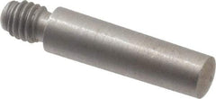 Value Collection - Size 3, 0.217" Large End Diam, Uncoated Steel #10-32 Threaded Taper Pin - Grade C-12L14, 3/4 Pin Length - All Tool & Supply