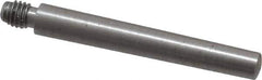 Value Collection - Size 3, 0.217" Large End Diam, Uncoated Steel #10-32 Threaded Taper Pin - Grade C-12L14, 1-1/2 Pin Length - All Tool & Supply