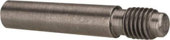 Value Collection - Size 4, 0.248" Large End Diam, Uncoated Steel 1/4-28 Threaded Taper Pin - Grade C-12L14, 1 Pin Length - All Tool & Supply