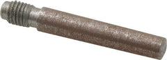 Value Collection - Size 4, 0.248" Large End Diam, Uncoated Steel 1/4-28 Threaded Taper Pin - Grade C-12L14, 1-1/4 Pin Length - All Tool & Supply