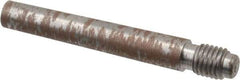 Value Collection - Size 4, 0.248" Large End Diam, Uncoated Steel 1/4-28 Threaded Taper Pin - Grade C-12L14, 1-1/2 Pin Length - All Tool & Supply