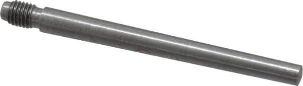 Value Collection - Size 4, 0.248" Large End Diam, Uncoated Steel 1/4-28 Threaded Taper Pin - Grade C-12L14, 2-1/2 Pin Length - All Tool & Supply