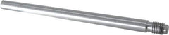 Value Collection - Size 4, 0.248" Large End Diam, Uncoated Steel 1/4-28 Threaded Taper Pin - Grade C-12L14, 3 Pin Length - All Tool & Supply