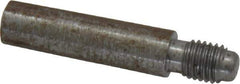 Value Collection - Size 5, 0.287" Large End Diam, Uncoated Steel 1/4-28 Threaded Taper Pin - Grade C-12L14, 1 Pin Length - All Tool & Supply