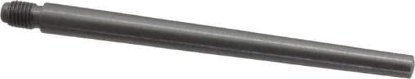 Value Collection - Size 6, 0.339" Large End Diam, Uncoated Steel 5/16-24 Threaded Taper Pin - Grade C-12L14, 4 Pin Length - All Tool & Supply