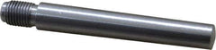 Value Collection - Size 7, 0.407" Large End Diam, Uncoated Steel 3/8-24 Threaded Taper Pin - Grade C-12L14, 2-1/2 Pin Length - All Tool & Supply