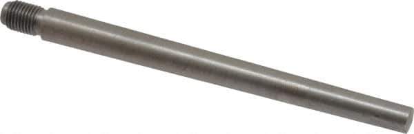 Value Collection - Size 7, 0.407" Large End Diam, Uncoated Steel 3/8-24 Threaded Taper Pin - Grade C-12L14, 4-1/2 Pin Length - All Tool & Supply