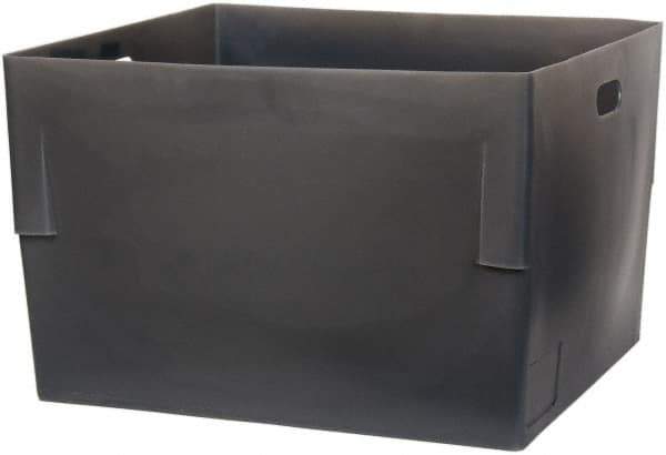 Bayhead Products - Gray Polyethylene Tote Container - Nesting, 26" Long x 22" Wide x 17" High - All Tool & Supply