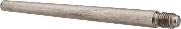 Value Collection - Size 6, 0.339" Large End Diam, Passivated Stainless Steel 5/16-24 Threaded Taper Pin - Grade 303, 18-8, 4 Pin Length - All Tool & Supply