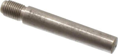 Value Collection - Size 7, 0.407" Large End Diam, Passivated Stainless Steel 3/8-24 Threaded Taper Pin - Grade 303, 18-8, 2-1/2 Pin Length - All Tool & Supply