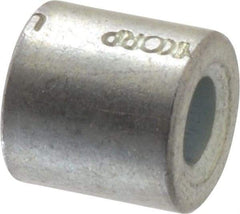 Electro Hardware - 0.116" ID x 1/4" OD, #4 Screw, Grade 2 Steel Female Unthreaded Circuit Board Spacer - Round Body, Zinc-Plated Finish, 1/4" OAL - All Tool & Supply