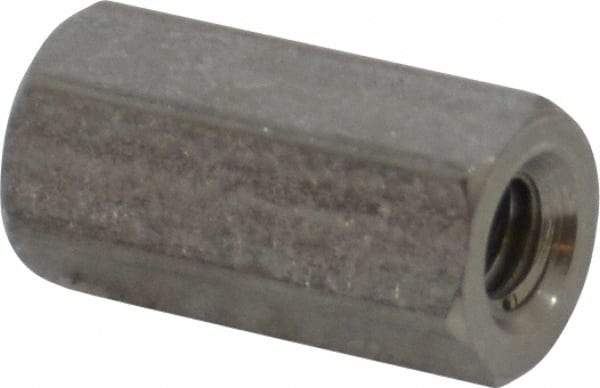 Electro Hardware - #6-32, 1/2" OAL, 1/4" Across Flats, Stainless Steel Hex Female Circuit Board Standoffs - 1/2" Body Length, Bright Finish - All Tool & Supply