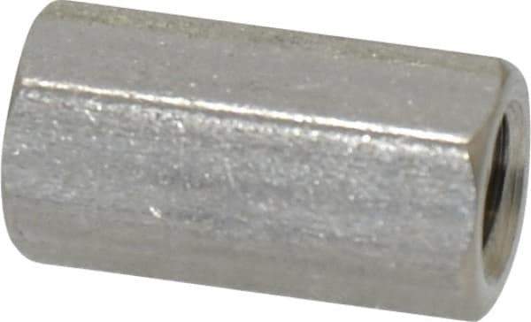 Electro Hardware - #8-32, 1/2" OAL, 1/4" Across Flats, Stainless Steel Hex Female Circuit Board Standoffs - 1/2" Body Length, Bright Finish - All Tool & Supply