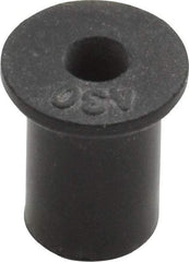 Au-Ve-Co Products - #6-32, 0.452" Diam x 0.062" Thick Flange, Rubber Insulated Rivet Nut - UNC Thread, Neoprene, 7/16" Long x 5/16" Body Diam, 1/2" OAL - All Tool & Supply