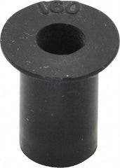 Au-Ve-Co Products - #10-32, 0.562" Diam x 0.04" Thick Flange, Rubber Insulated Rivet Nut - UNF Thread, Neoprene, 5/8" Long x 0.377" Body Diam, 0.665" OAL - All Tool & Supply