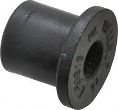 Au-Ve-Co Products - 5/16-18, 7/8" Diam x 1/8" Thick Flange, Rubber Insulated Rivet Nut - UNC Thread, Neoprene, 0.6" Long x 0.62" Body Diam, 0.725" OAL - All Tool & Supply