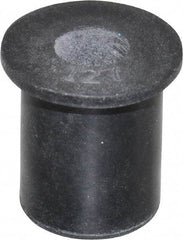 Au-Ve-Co Products - M6x1.00, 0.63" Diam x 0.051" Thick Flange, Rubber Insulated Rivet Nut - Metric Coarse Thread, Neoprene, 0.579" Long x 1/2" Body Diam, 0.63" OAL - All Tool & Supply