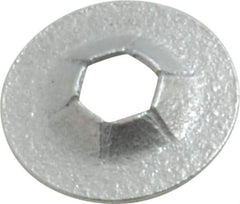 Value Collection - 3/8" OD, Spring Steel Push Nut - Zinc-Plated, 1/8" Shaft Diam - All Tool & Supply