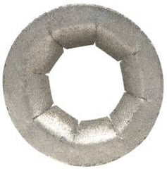 Au-Ve-Co Products - 17/32" OD, Spring Steel Push Nut - Zinc-Plated, 1/4" Shaft Diam - All Tool & Supply