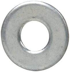 Value Collection - #8 Screw, Steel SAE Flat Washer - 3/16" ID x 7/16" OD, 3/64" Thick, Zinc-Plated Finish - All Tool & Supply