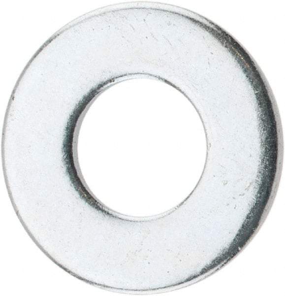 Value Collection - 1/4" Screw, Steel SAE Flat Washer - 9/32" ID x 5/8" OD, 1/16" Thick, Zinc-Plated Finish - All Tool & Supply